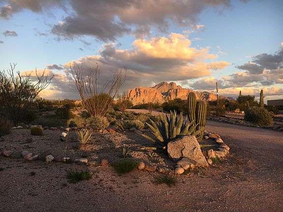 View of Superstition Mountains from Front of Home