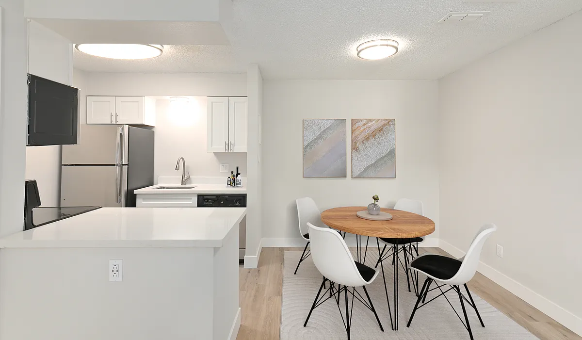 Kitchens features stainless steel appliances and updated cabinetry - Creekside