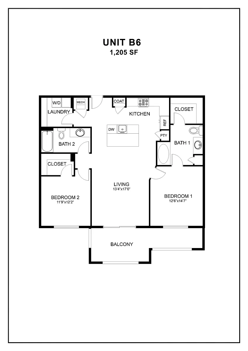 Floor plan B6
