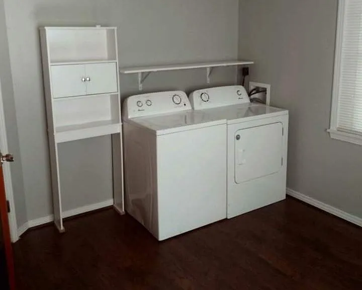 Example visual of laundry room (washer/dryer not included)