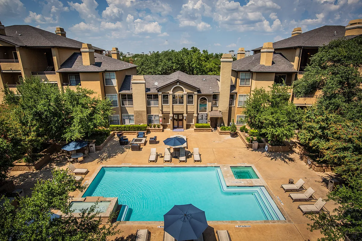 Two Sparkling Swimming Pools - The Courts at Preston Oaks