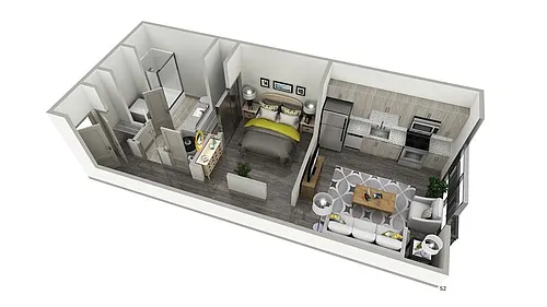 Floor plan The Uplifted - Inspire Apartments