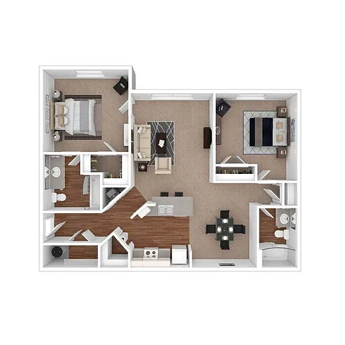 Floor plan 2 Bedroom