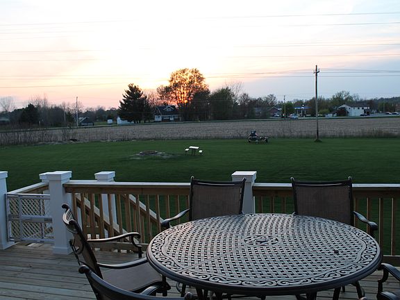 view from deck at Sunset
