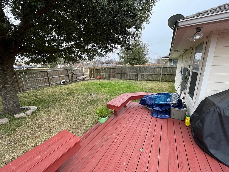 Large deck patio
