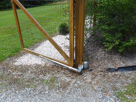 With "hydraulic gate"