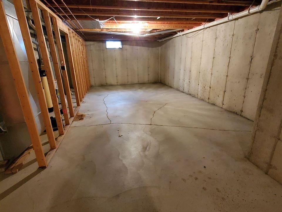 1/2 of unfinished section of basement
