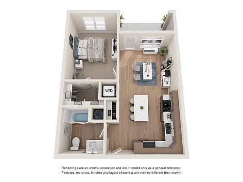 Floor plan Azalea Live/Work - Bldgs 2-3