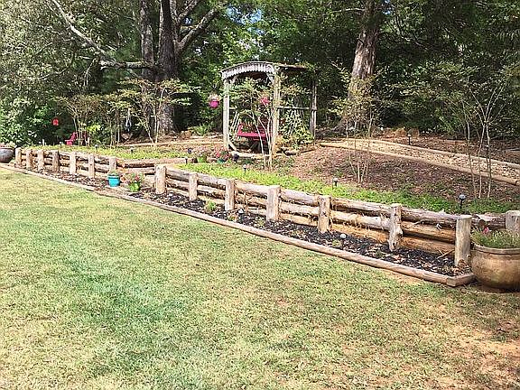 Beautiful landscaped yard