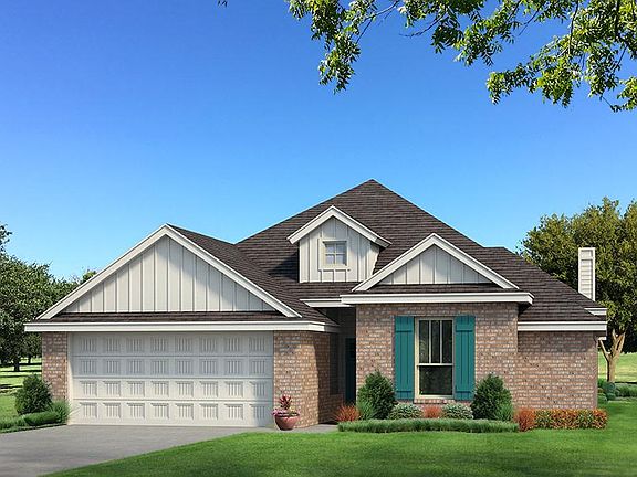 Homes by Taber A Brick Elevation - Pop of Color