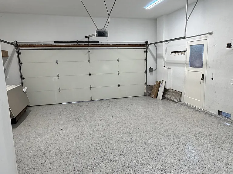 Tesla car charger located in the garage