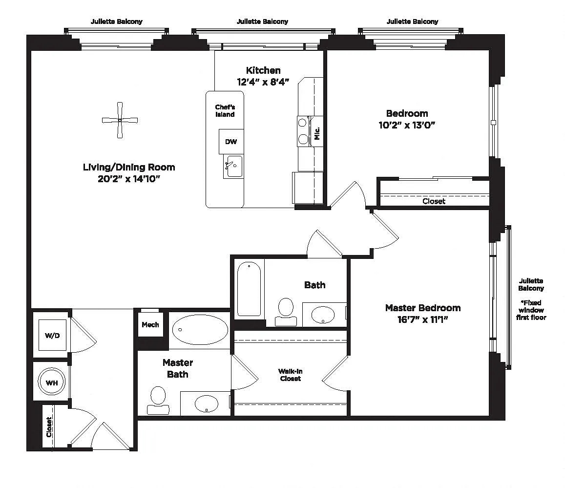 Floor plan B14B