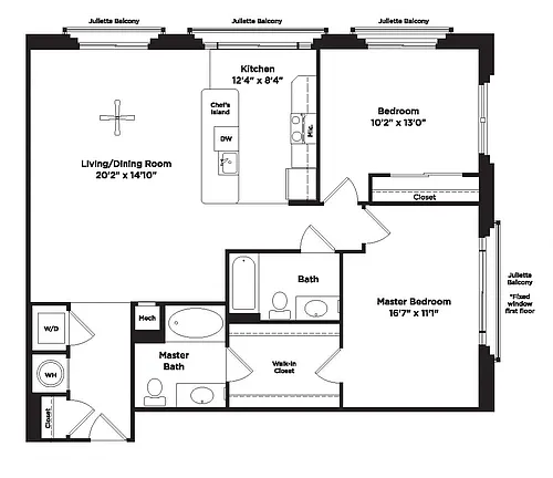 Floor plan B14B