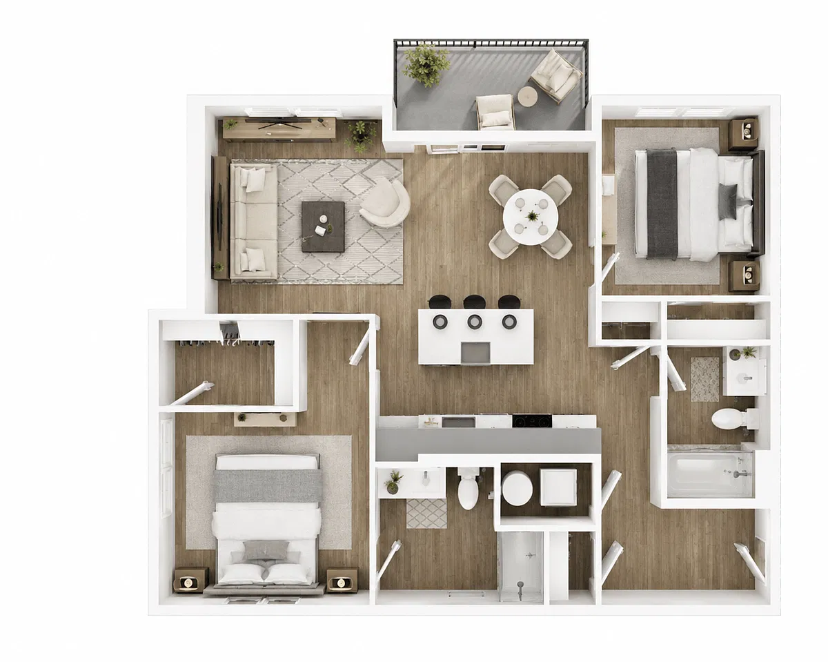 Floor plan Large 2x2