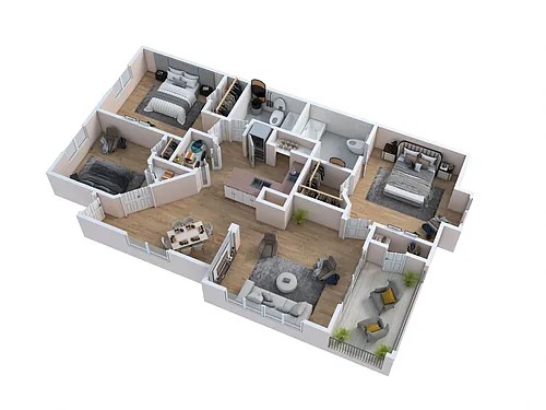 Floor plan Duval Renovated