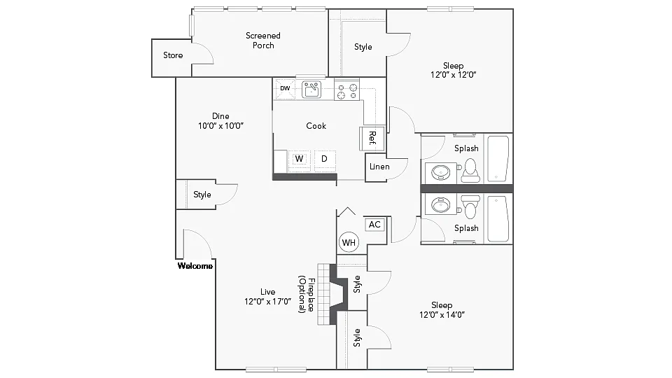 Floor plan Chantilly
