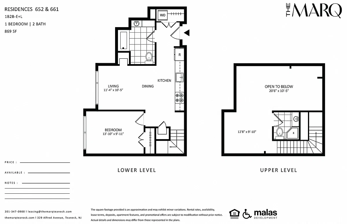 Floor plan 1B2B-E+L