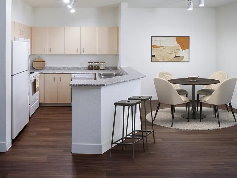 Classic Package I kitchen and dining area with hard surface flooring