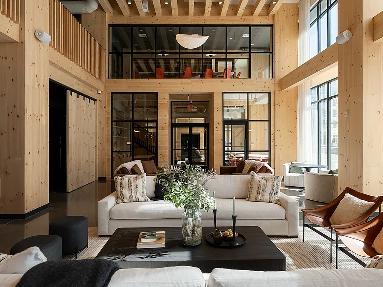 Resident Lounge Area & Fireplace
