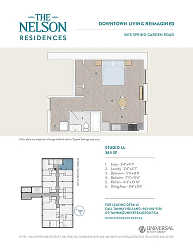 Floor plan Studio