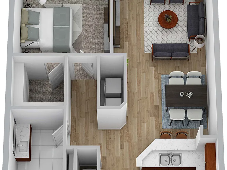 Aventura 3 | 1 Bedroom | 1 Bath | 712 SF Aventura 3 | 1 Bedroom | 1 Bath | 712 SF
