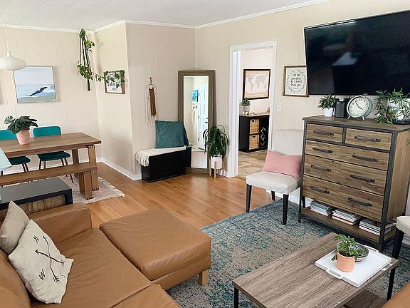 Living room toward kitchen