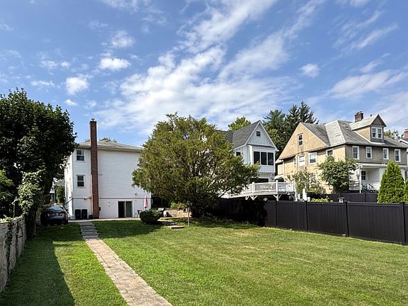 Backyard view of house