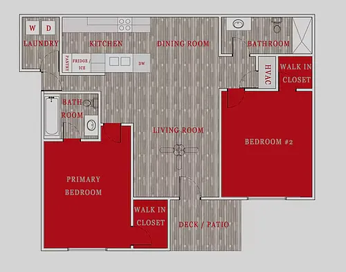 Floor plan 2bd 2ba