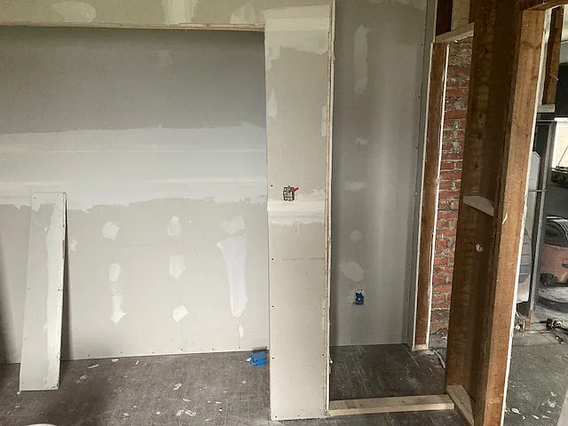 Large closet , construction has been completed.