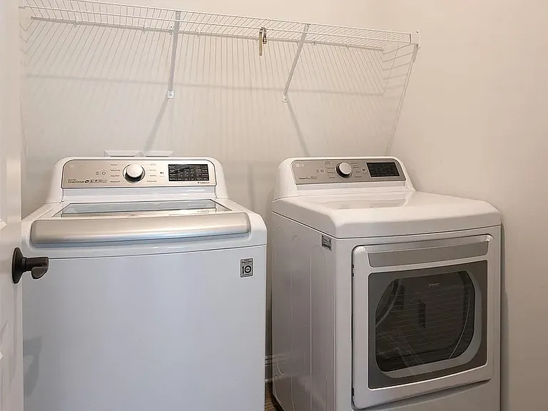 washer and dryer on main level