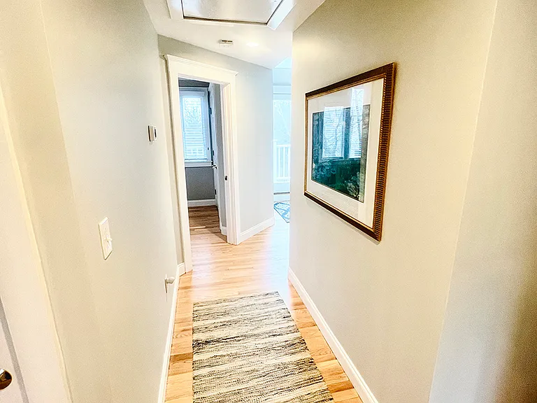 Upstair hall with linen closet.