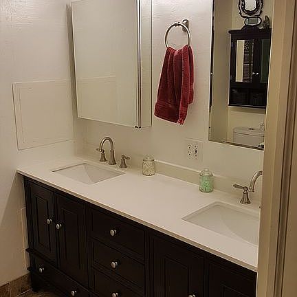 Hallway bathroom