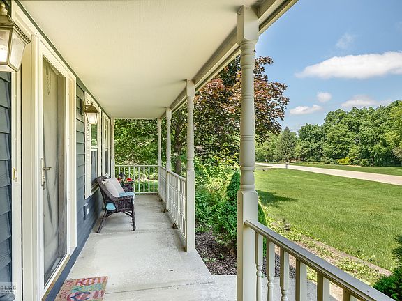 So much room for seating on the charming front porch.