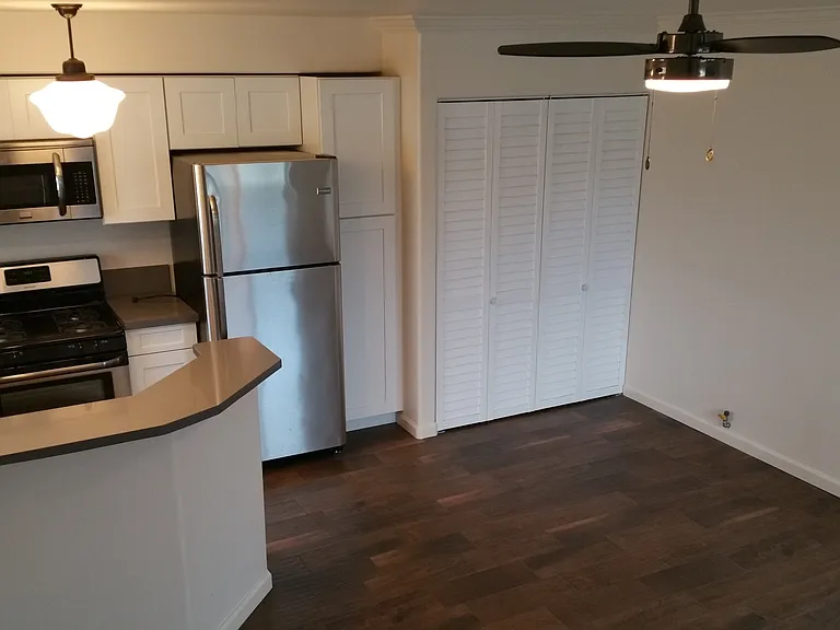 kitchen + laundry closet