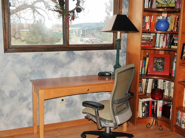 The third bedroom can be utilized as an office. There is a full size bed which can be removed based on your preferences