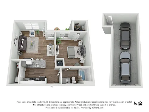 Floor plan A1 Garage | Marcel