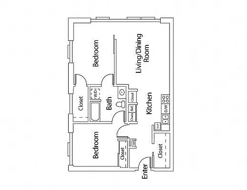 Floor plan 2X1 B