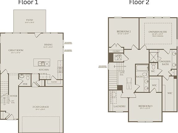 Floor Plan Level 1 and Level 2