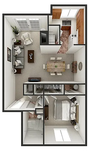 Floor plan 1 Bedroom Flat