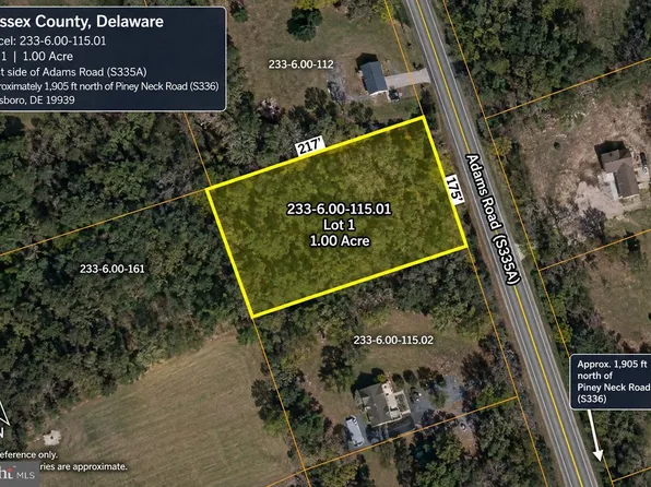 Adams Rd Lot 1, Dagsboro, DE 19939