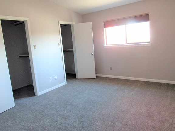 large bedrooms with 2 closets in each and new carpet