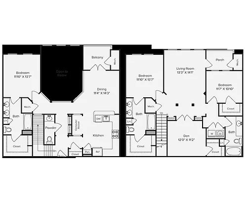 Floor plan D1D