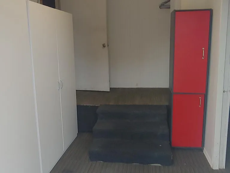 the red cabinet was temporary