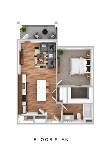 Floor plan 1 Bedroom