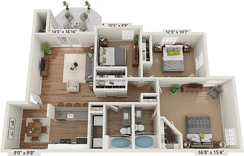 Floor plan C1 Martinique