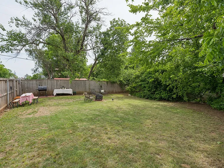 Fenced shared outdoor space