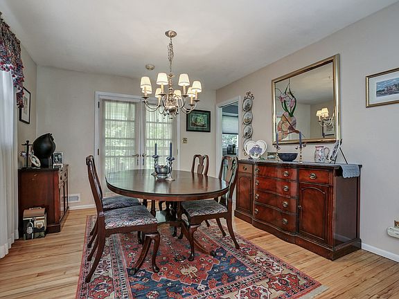 Formal Dining Room with French Doors to Porch