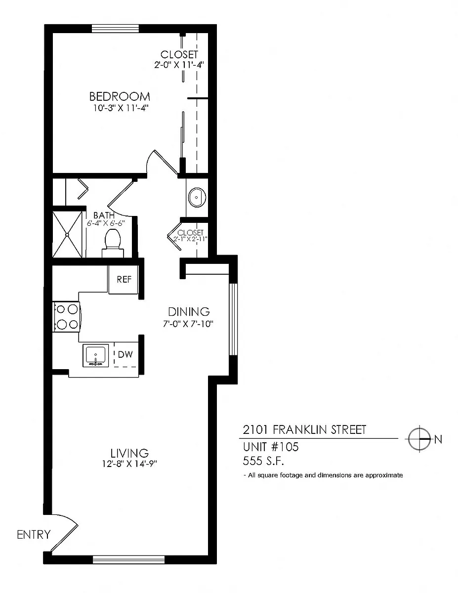 Floor plan 1 Bedroom