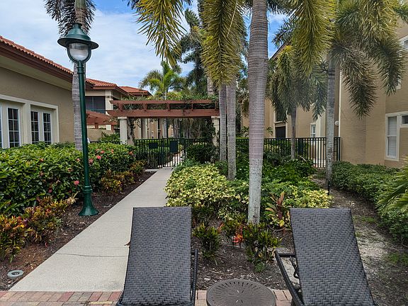 Lounging areas around the pool.