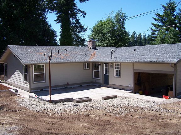 Large patio in back.